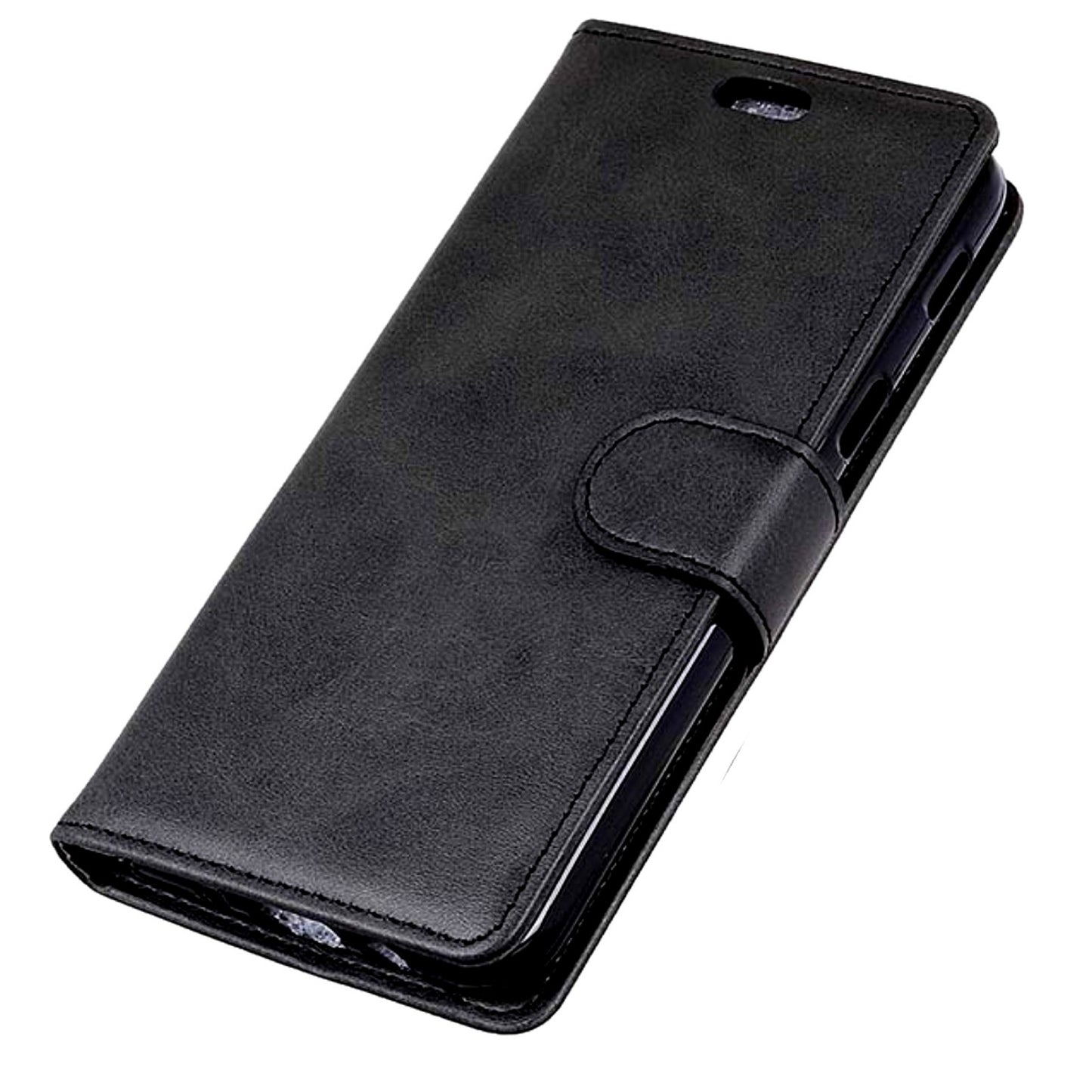 BOOK HÜLLE SCHWARZ für Samsung Galaxy S23 Ultra 5G Handyhülle Handytasche Flip Case Klapphülle Cover Silikon Schutzhülle Magnet Kartenfach