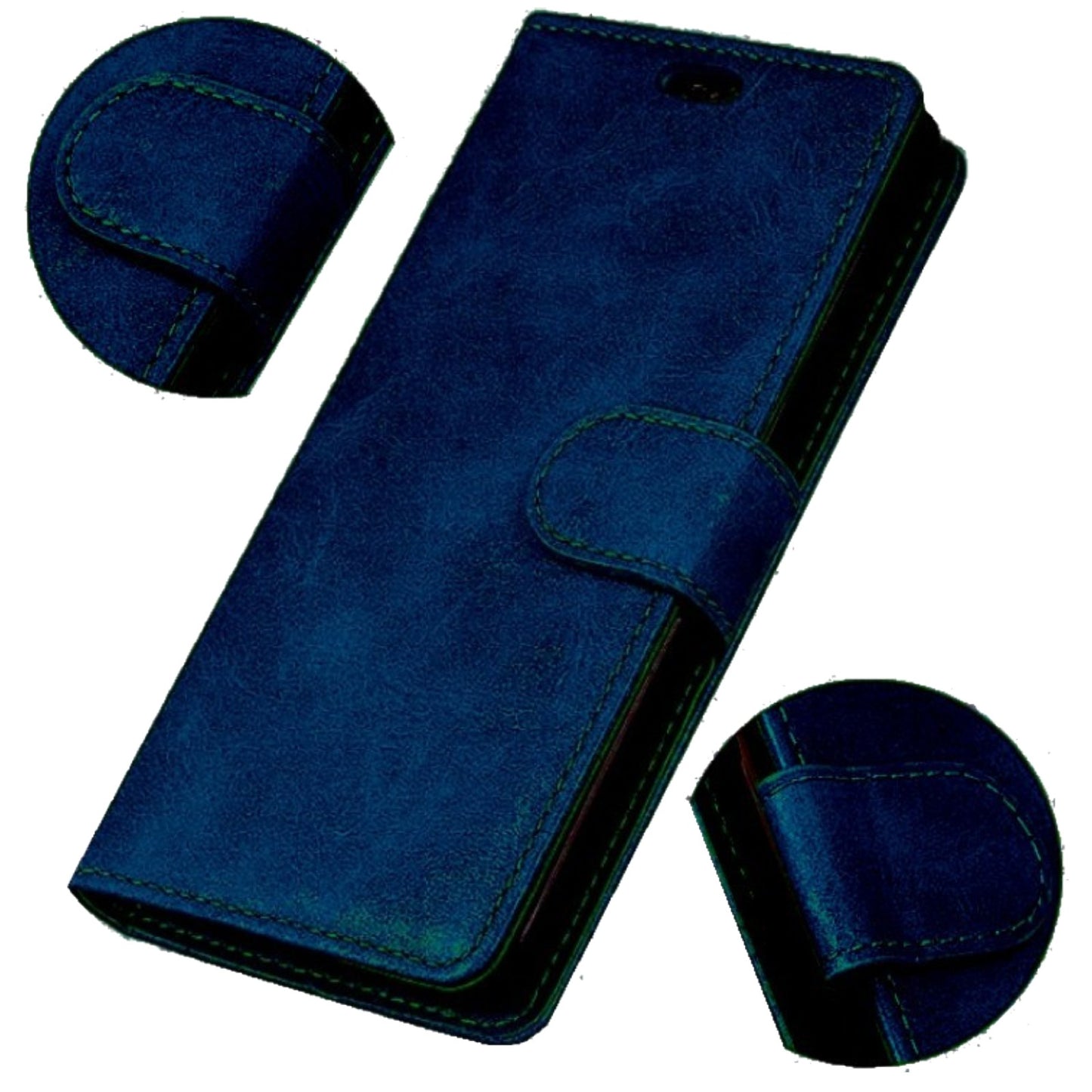 BOOK HÜLLE BLAU für Samsung Galaxy A53 5G Handyhülle Handytasche Flip Case Klapphülle Cover Silikon Schutzhülle Magnet Kartenfach